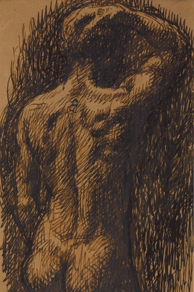 Home d'esquena. Pau Gargallo, 1902