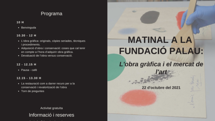 Matinal a la Fundació Palau: l’obra gràfica i el mercat de l’art