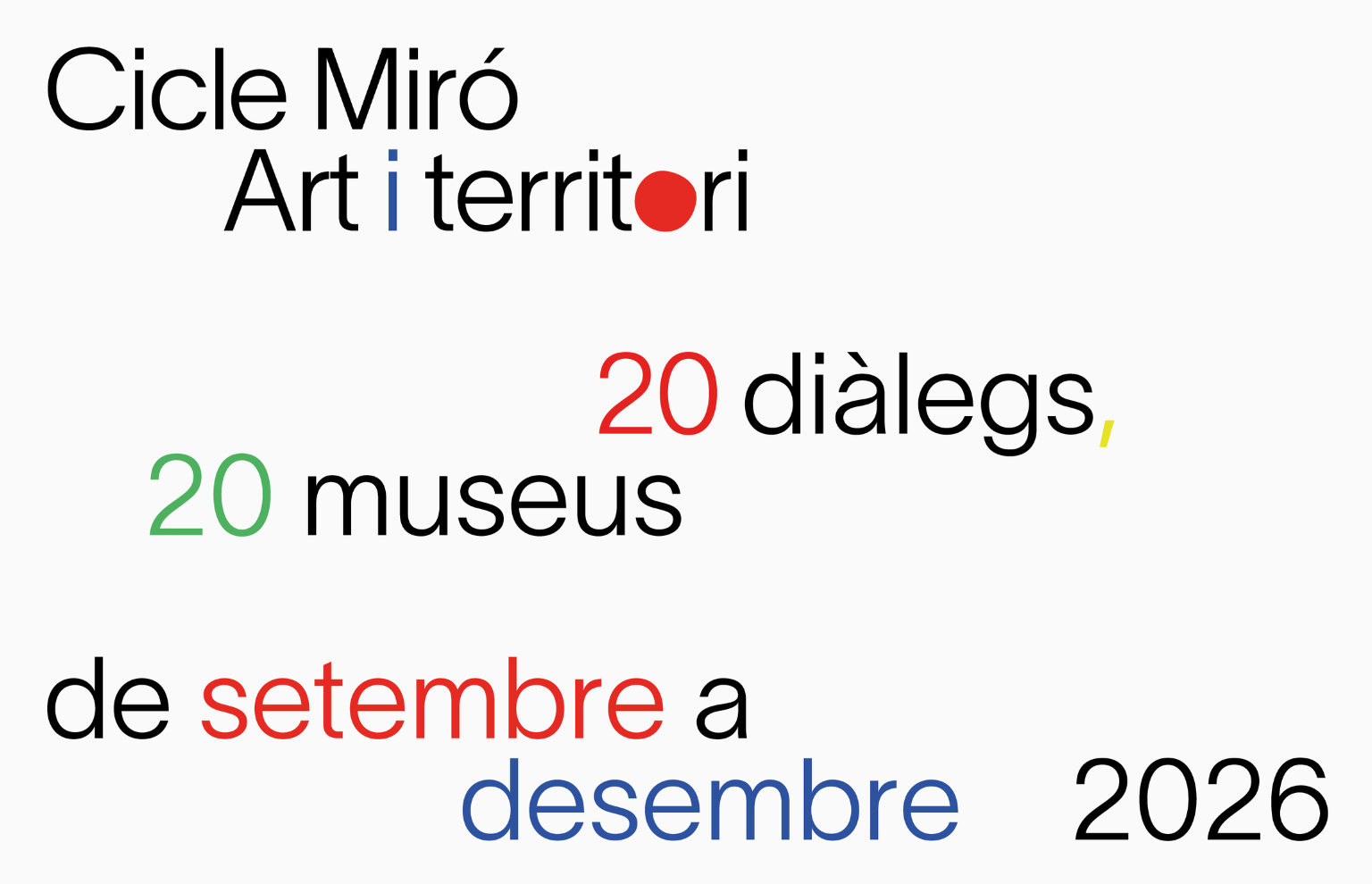 La Xarxa de Museus d’Art de Catalunya impulsa el cicle de diàlegs «Miró. Art i territori» per commemorar el 50è aniversari de la Fundació Joan Miró.